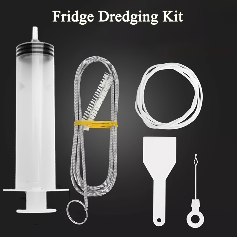 Refrigerator Drain Dredge Cleaning Set Long Flexible Brush Fridge