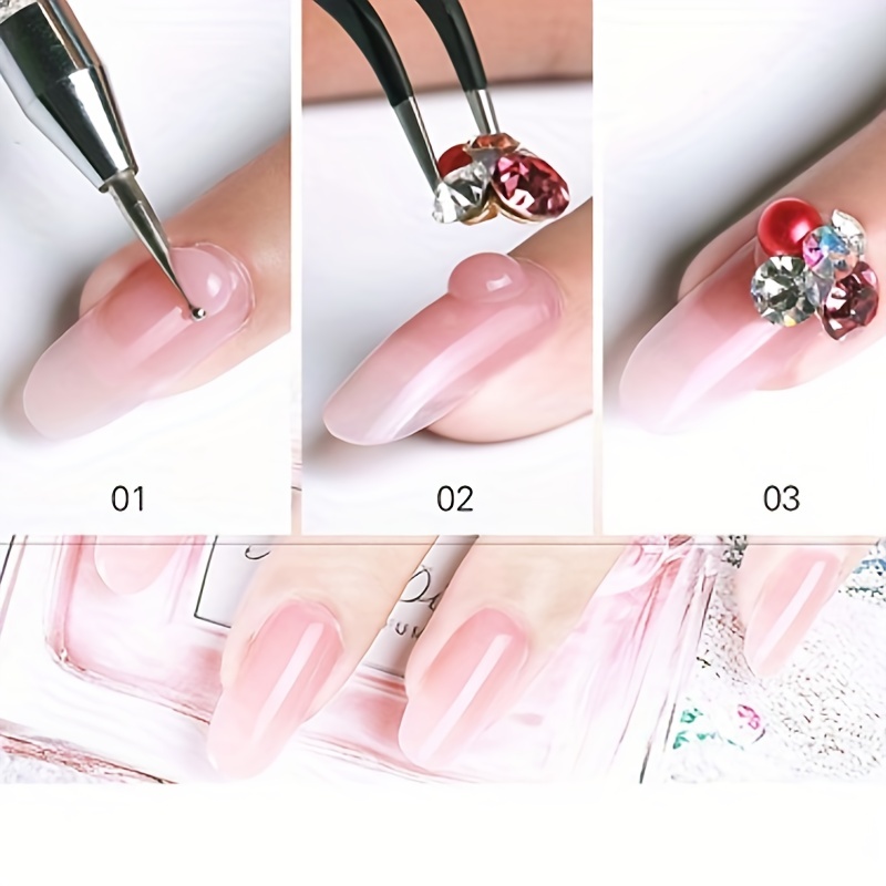 PolyGel using with nail tip form 