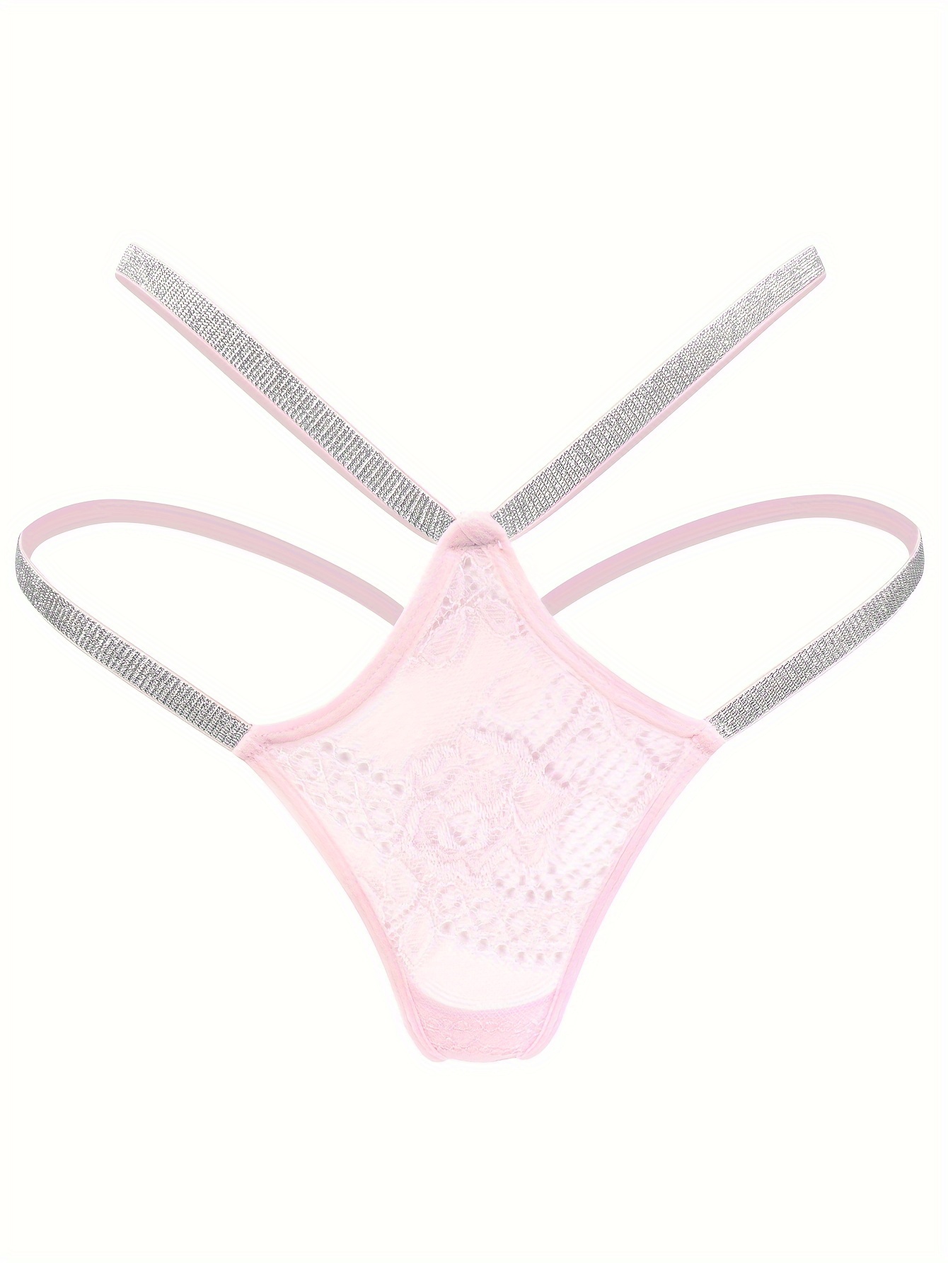 Floral Print Mesh Stitching Thongs Comfy Breathable Stretchy - Temu