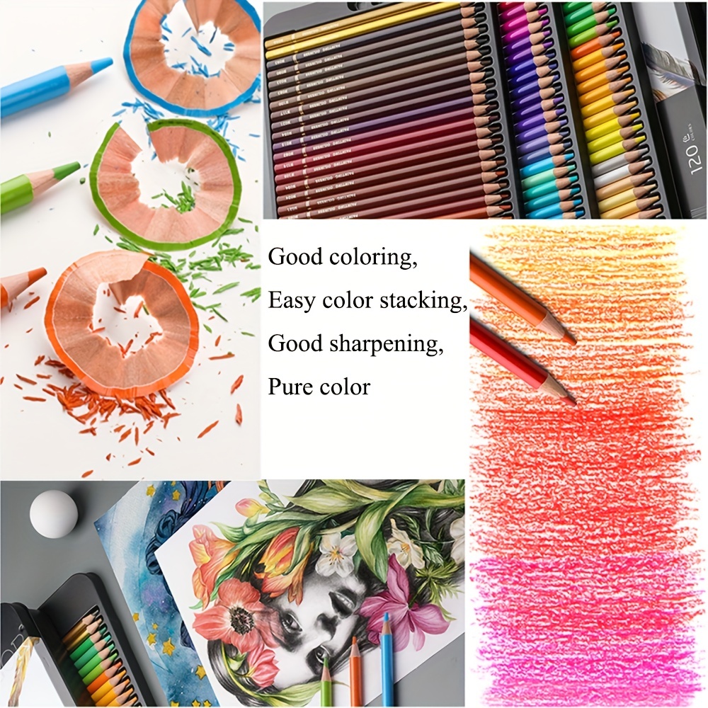 Count Colored Pencils For Adult Coloring Books Soft Core - Temu