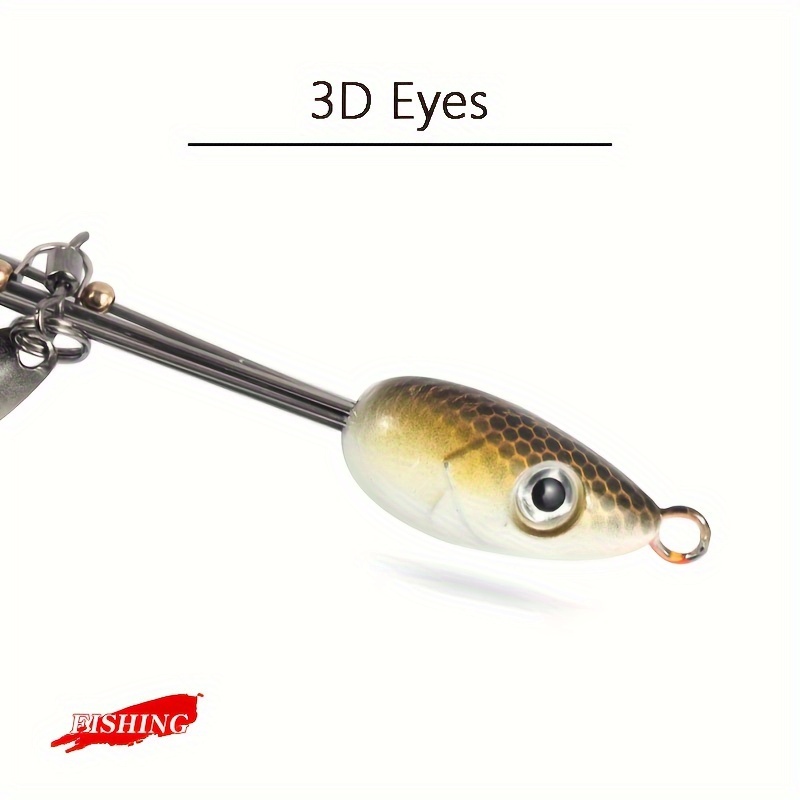 GMMGLT 1pc Freshwater Bass Fishing Lures Accessories 5 Arms Alabama Umbrella Rigs with Barrel Swivels Ultralight Rigs Jigs for Trout Samlon Pike Musky