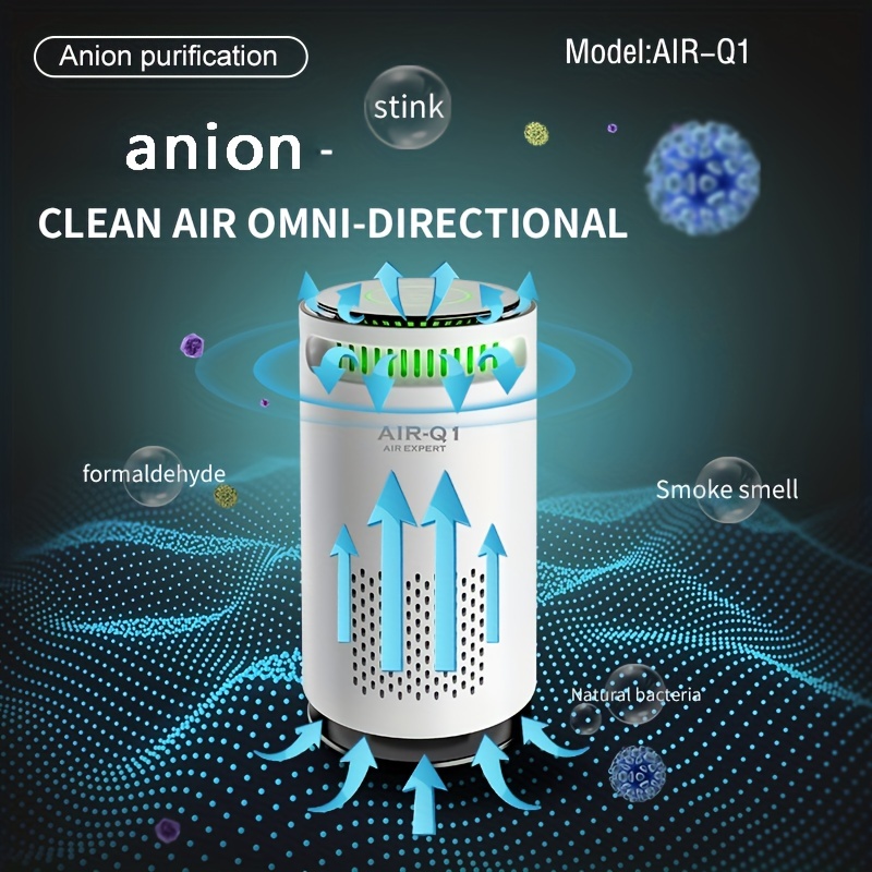 Achetez Purification D'air à Ion Négatif Mini Ventilateur 3