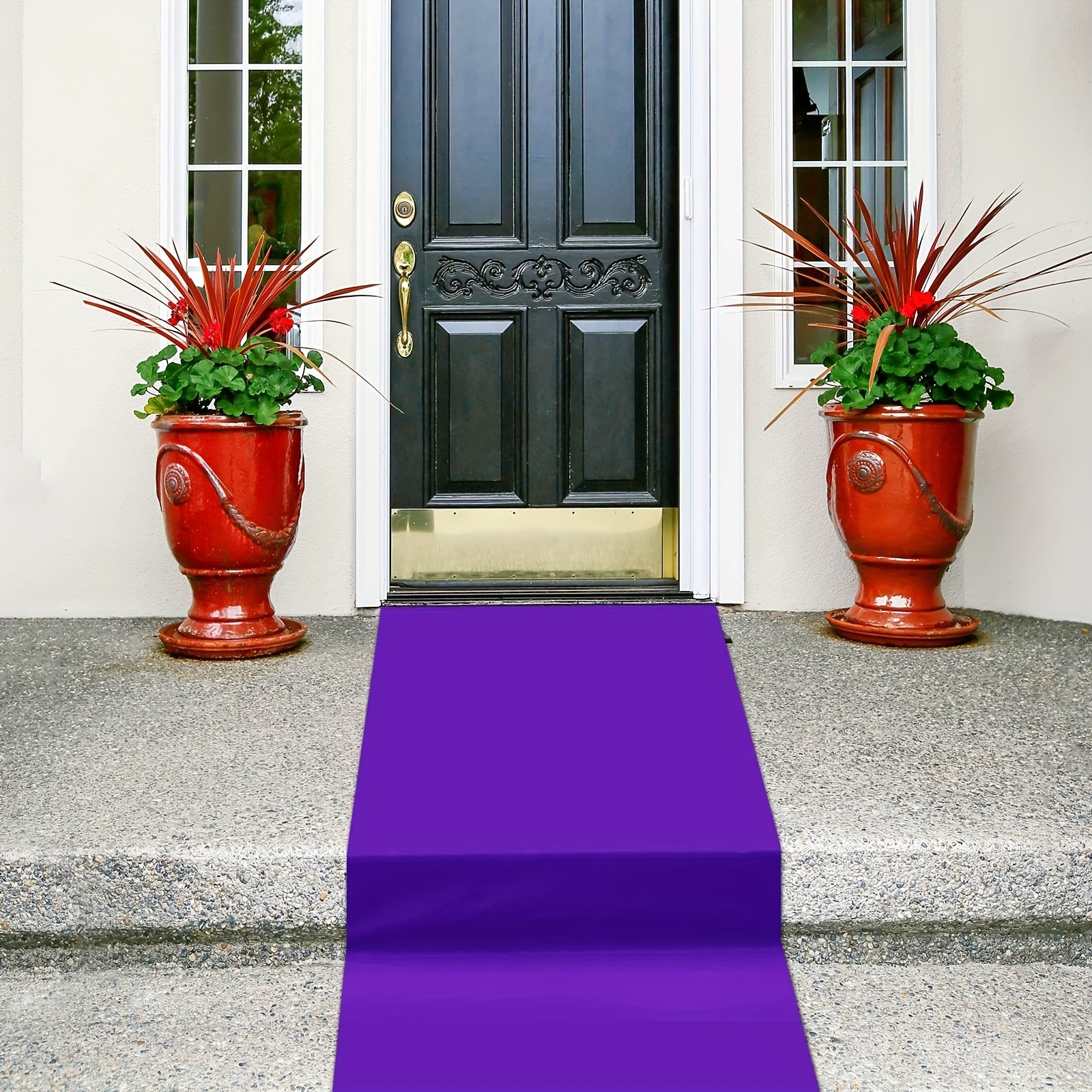 Alfombra de pasillo para boda al aire libre, color lavanda, para ceremonia,  5 x 15 pies, color morado claro, alfombra para fiesta, terciopelo para