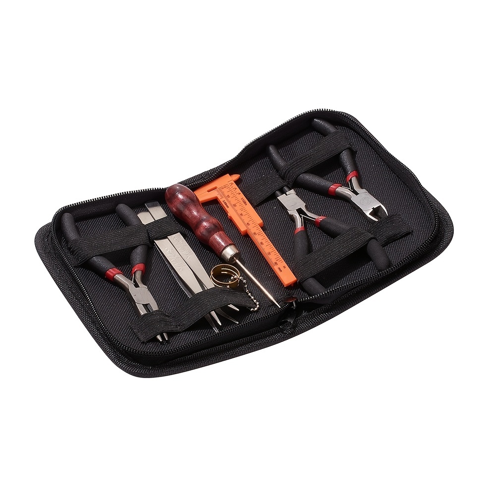 8pc/set Jewelry Tools With Pliers And Scissor Beading Tool Kit For