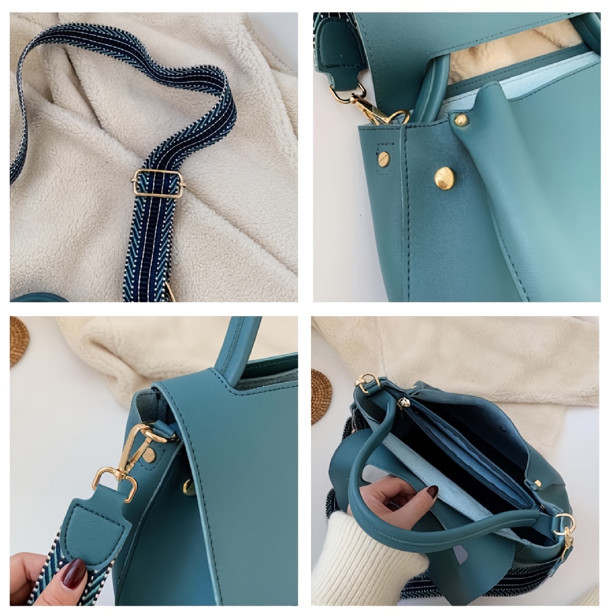 Minimalist Flap Satchel Bag, Fashion Pu Leather Top Handle Purse