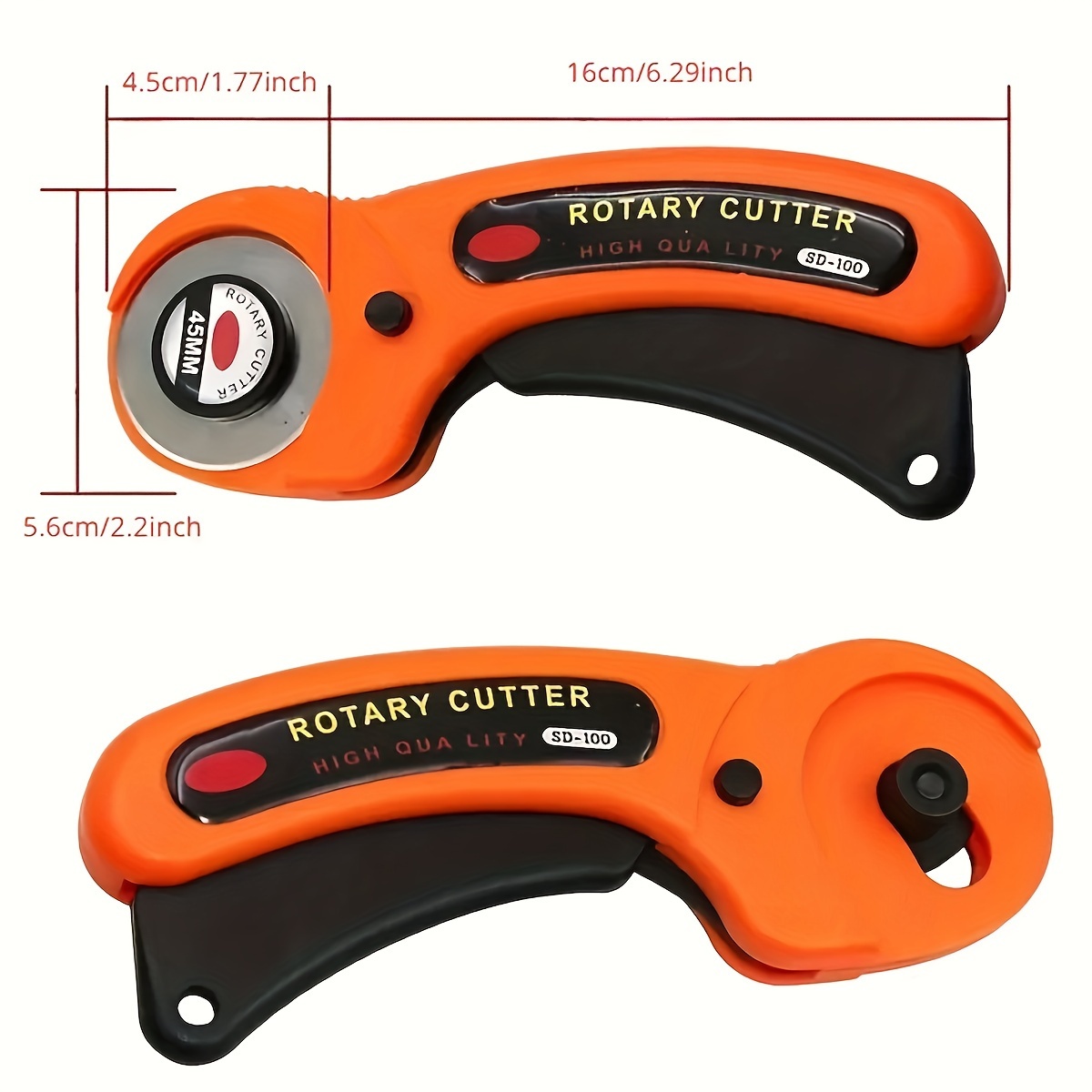 45mm Patchwork Roller Wheel Knife Round Rotary Cutter For Fabric