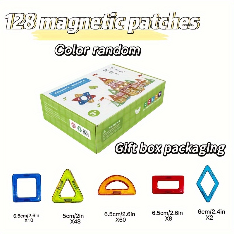 Magnetic Blocks Toddler Sensory Toys for 3+ Year Old Boys & Girls, Magnetic