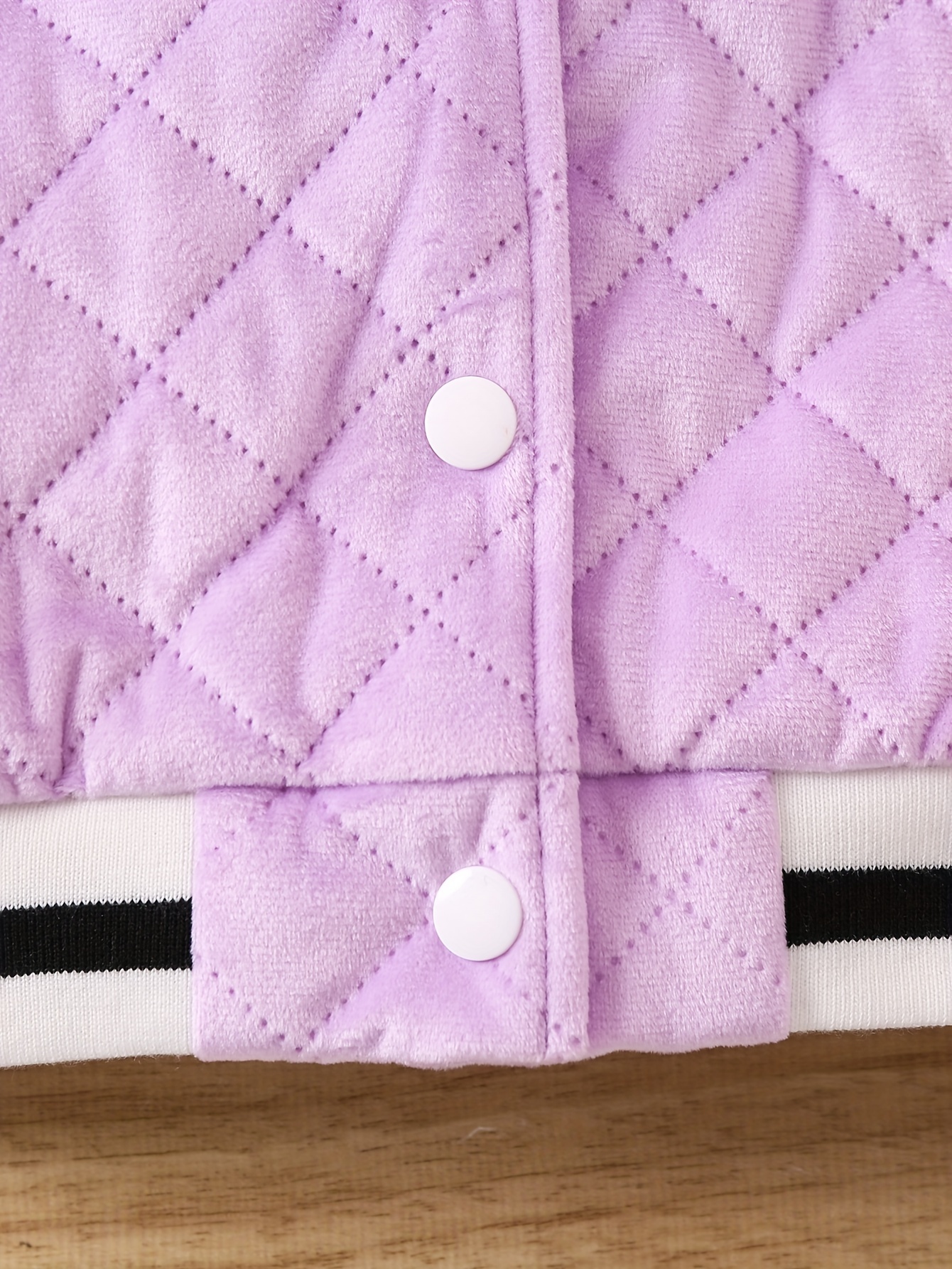 Girl's baseball bomber jacket - purple colour violet