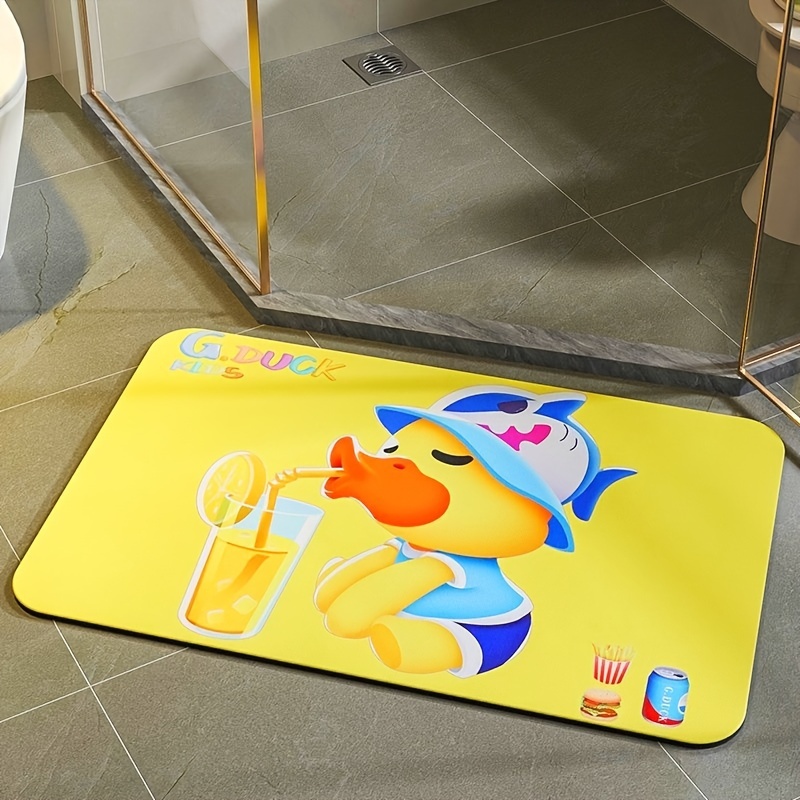 1pc Alfombra Baño Dibujos Animados Diatomita Barro Suave Mat - Temu Chile