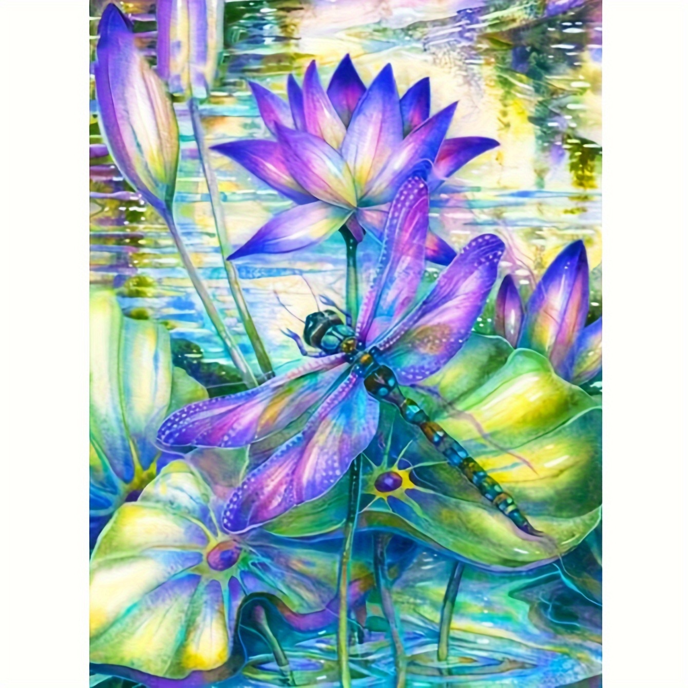 

1pc 30x40cm/11.8x15.7in 5d Diy Artificial Diamond Painting Dragonfly Diamond Painting Living Room Bedroom Decoration