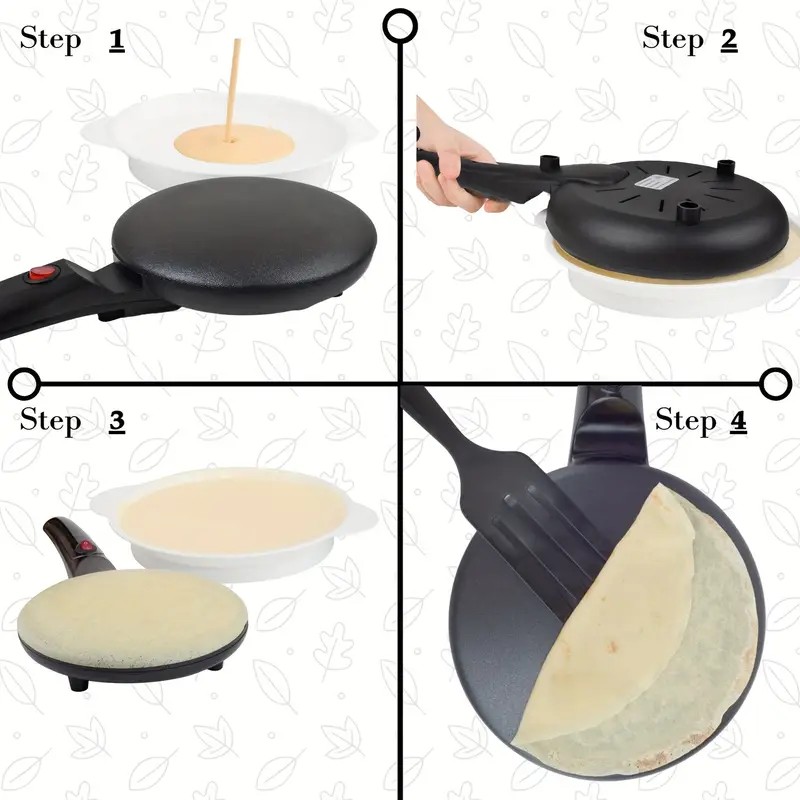 Electric Crepe Maker Crepe Pan Nonstick Pancake Maker - Temu