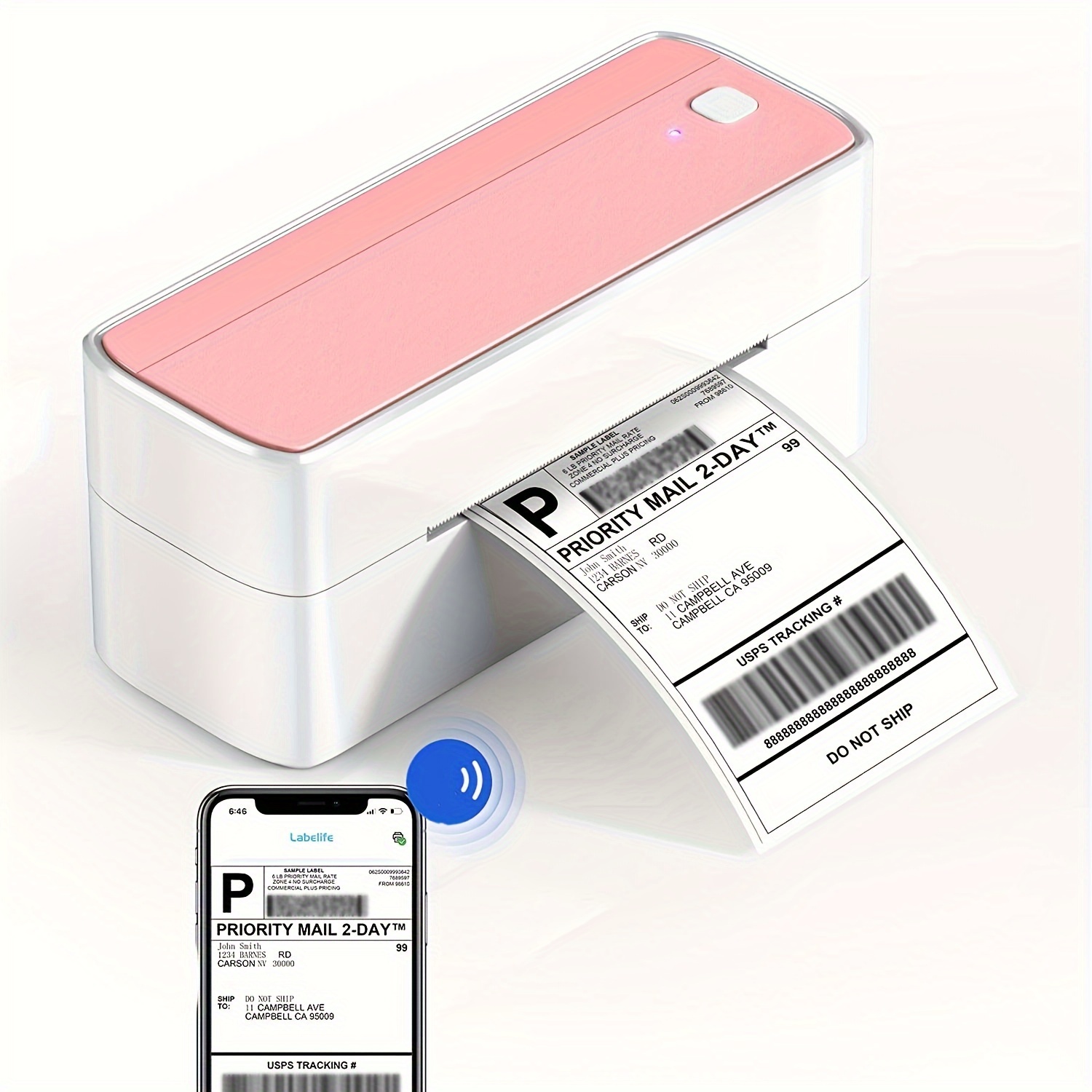 Phomemo - Impresora térmica de etiquetas para paquetes de envío, de  escritorio, para negocios en casa, para , Shopify, , , FedEx,  USPS