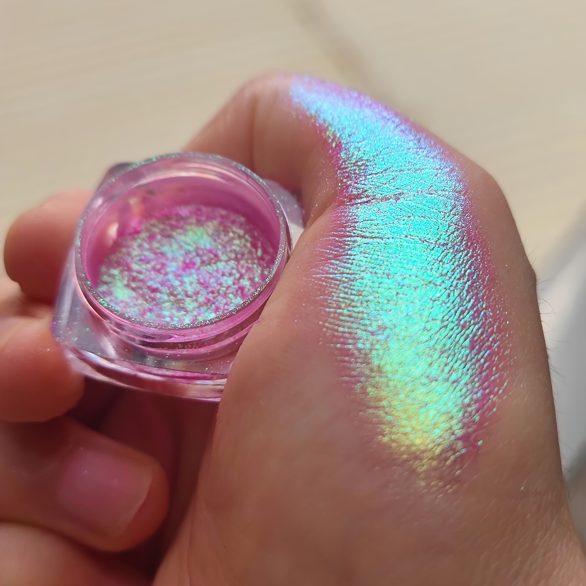 Glitter Eyeshadow Powder Long Lasting Chrome Chameleon - Temu