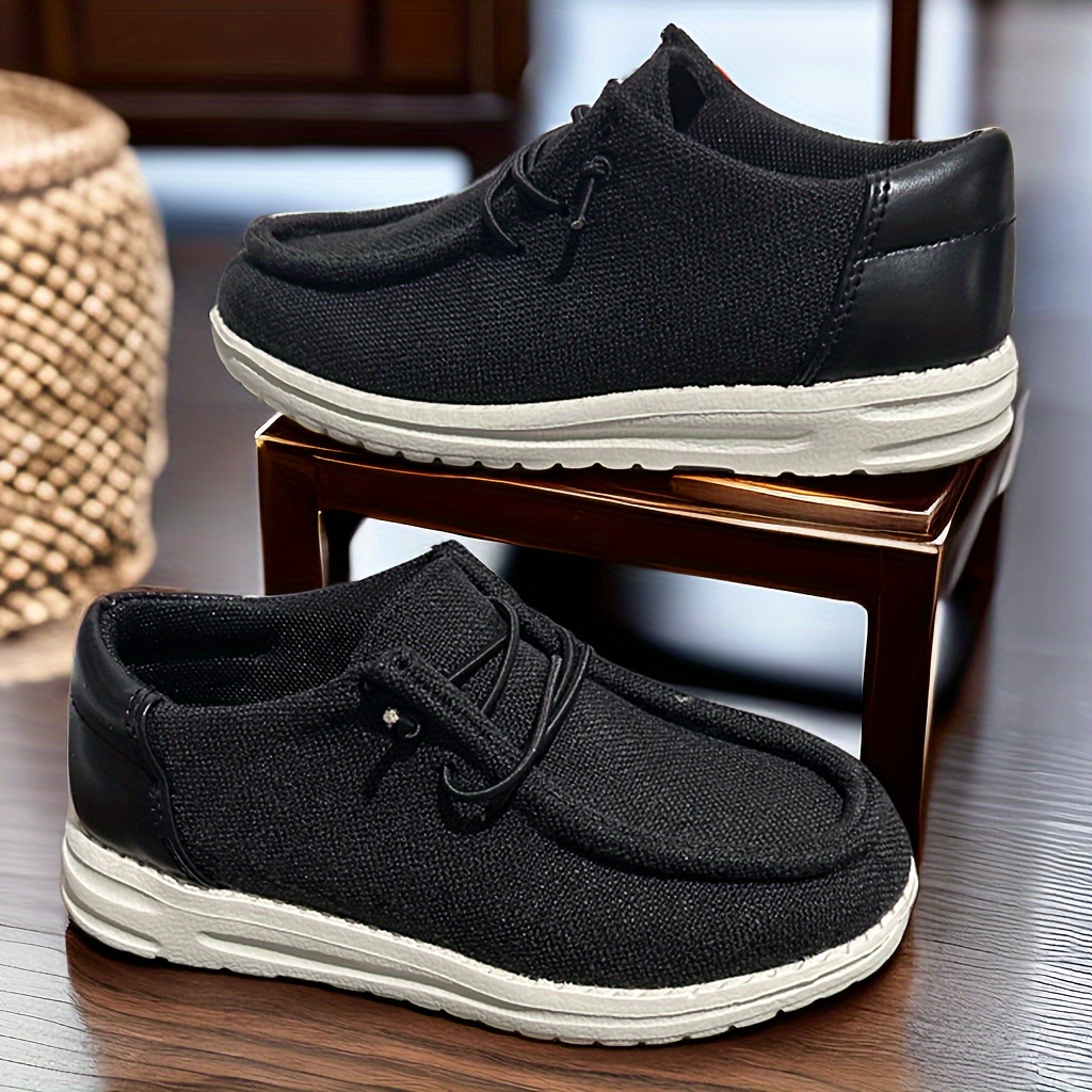 Girl's Trendy Solid High Top Slip On Loafer Shoes, Comfy Non Slip Casual Soft Sole Sneakers For Kids Outdoor Activities