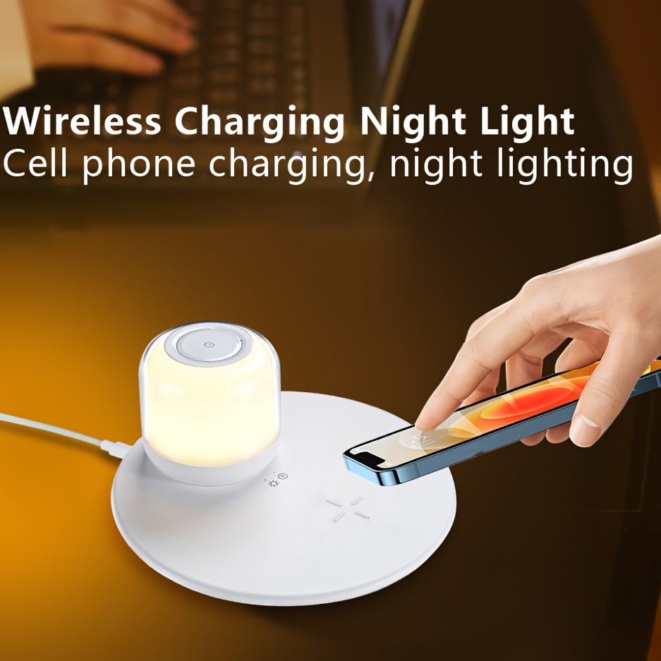 Lampada Scrivania Touch con Caricatore QI Wireless Charger Luce LED  Dimmerabile
