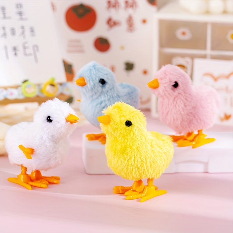 Jumping Chicken Toy Simulation Cute Plush Chick Chain Can Run Boys And  Girls Kindergarten Creative Small Gifts