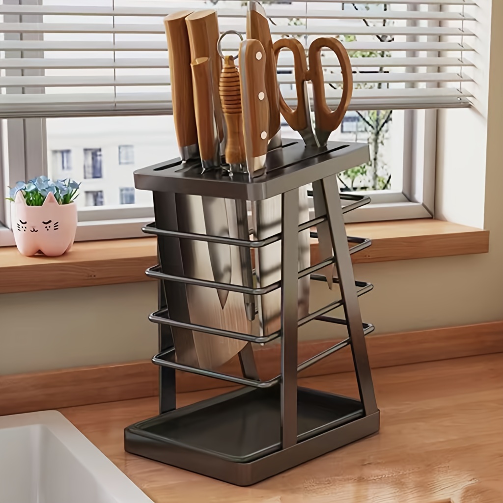 Kitchen Knife Holder Cutting Board Organizer 304 Stainless New