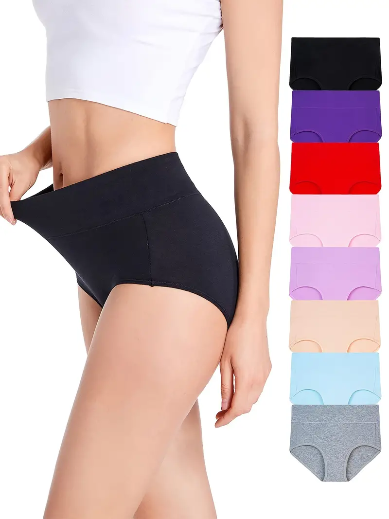 Panties Women Cotton High Waist Slimming Underwear Seamless Girls Briefs  Sexy