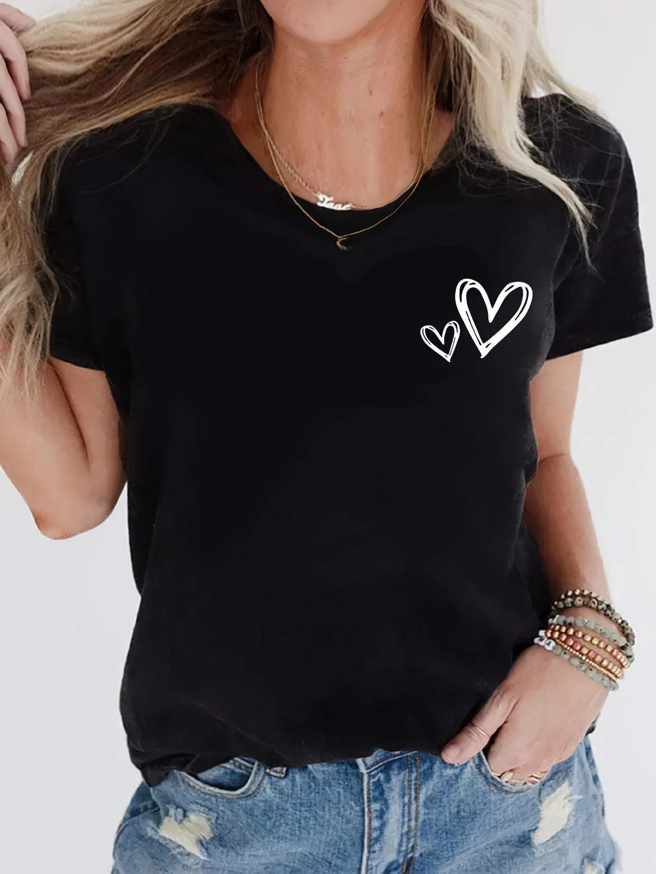 Heart Tops For Women - Temu