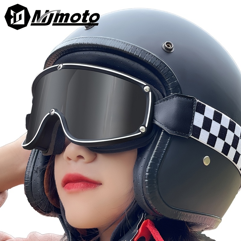 Gafas Moto Cafe Racer Retro Naranja - Motomania