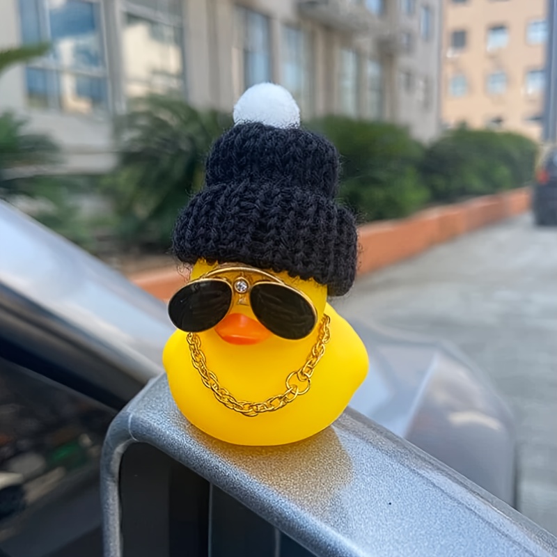 Auto-Dekorationen Gelbe Enten-Armaturenbrett-Ornamente mit Kopfhörern und  Sonnenbrillen Auto-Ente - Temu Austria