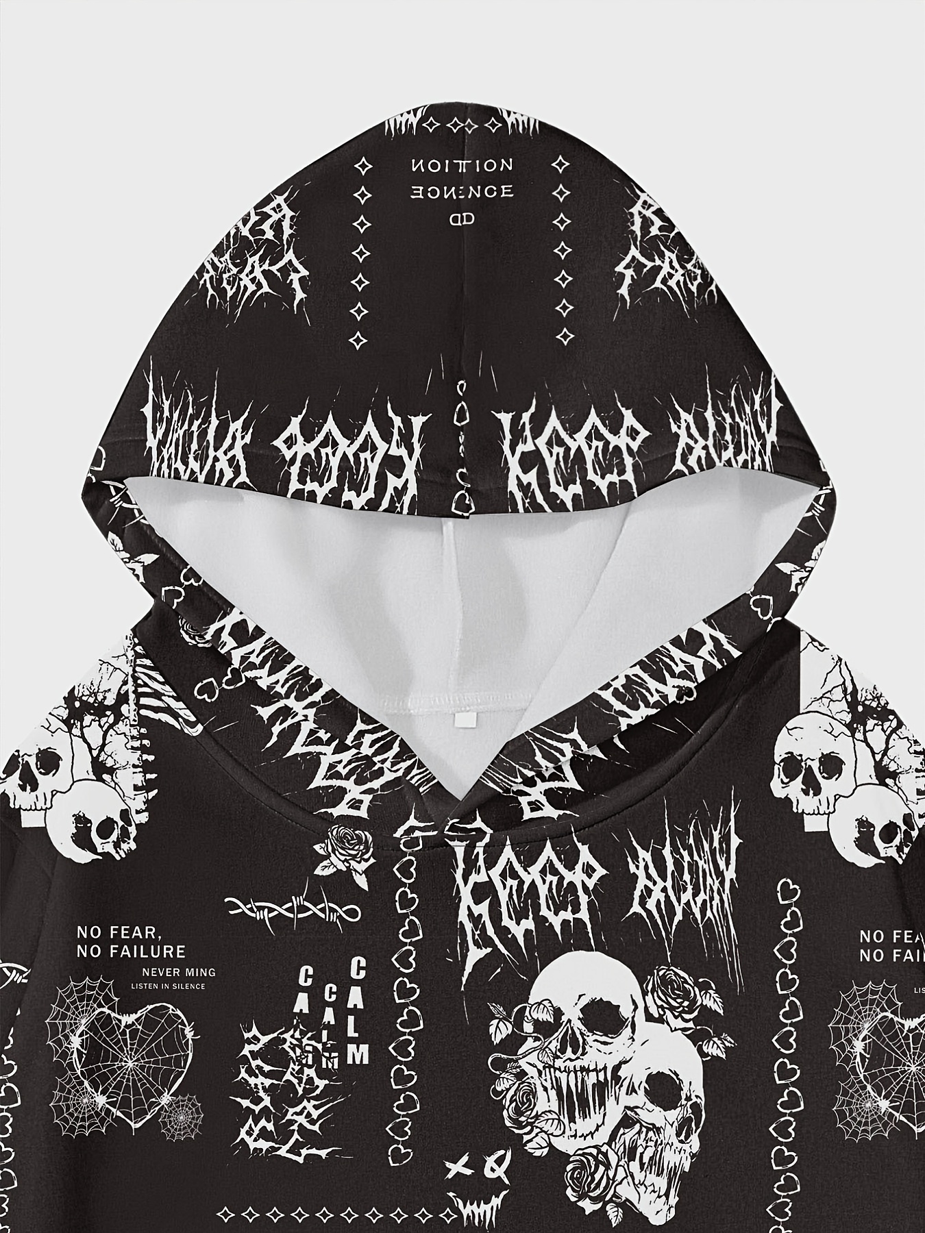 No fear hoodie on sale skull