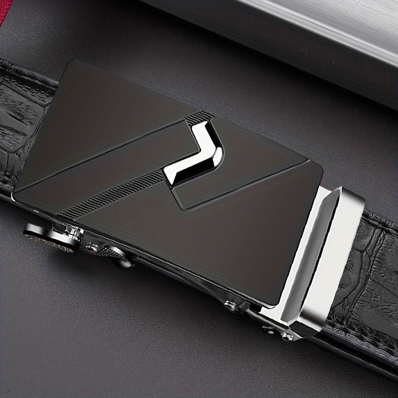 Men's Fashion Pu Automatic Buckle Belt For Wedding Daily (without