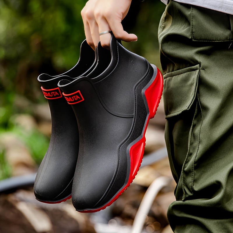 Fashionable Short Tube Women's Rain Boots Waterproof Non - Temu New Zealand