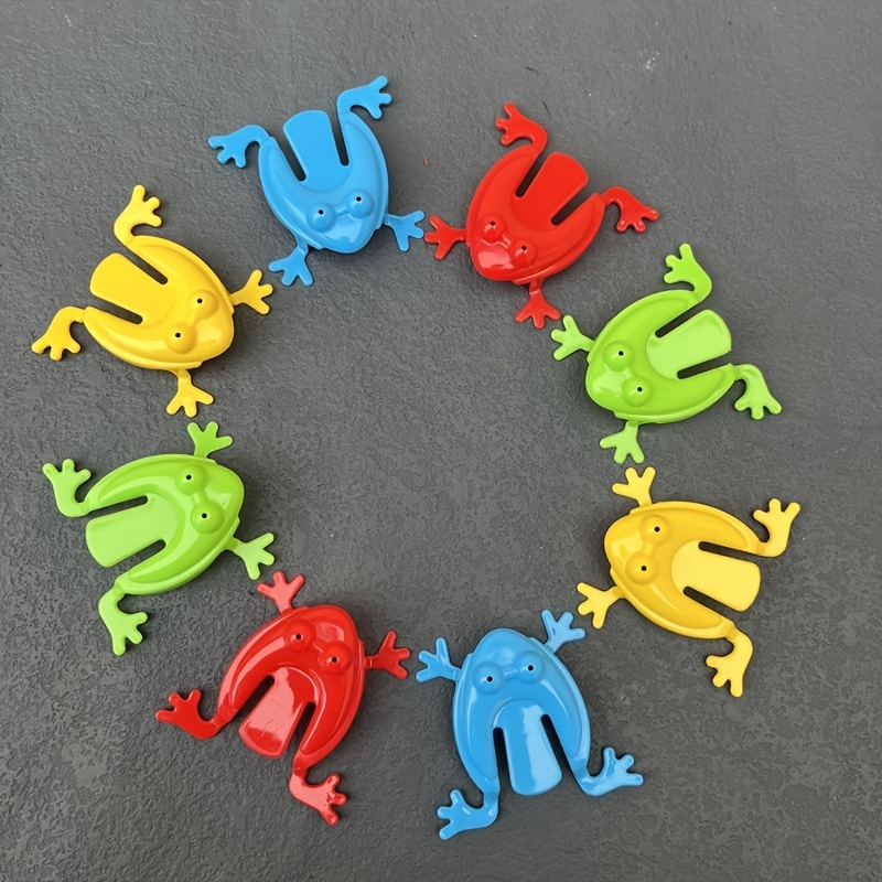 5pcs/8pcs, Jumping Frog, Mini Transparent Plastic Finger Action Training  Toys, Perfect Birthday Party Gifts And Small Gifts, Fun Teaching, Counting  Wh