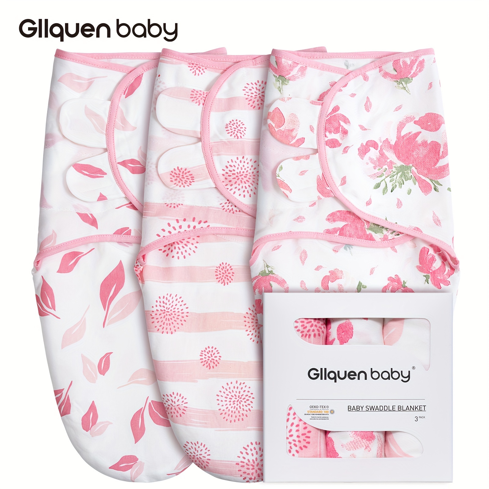 Gllquen Baby Muslin Swaddle Blankets 6-Pack, Swaddle Wrap Neutral