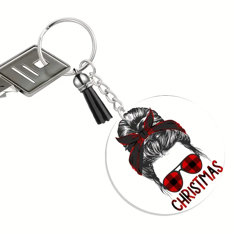 Acrylic Keychain With Key Rings Tassels Key Chain Keychain - Temu