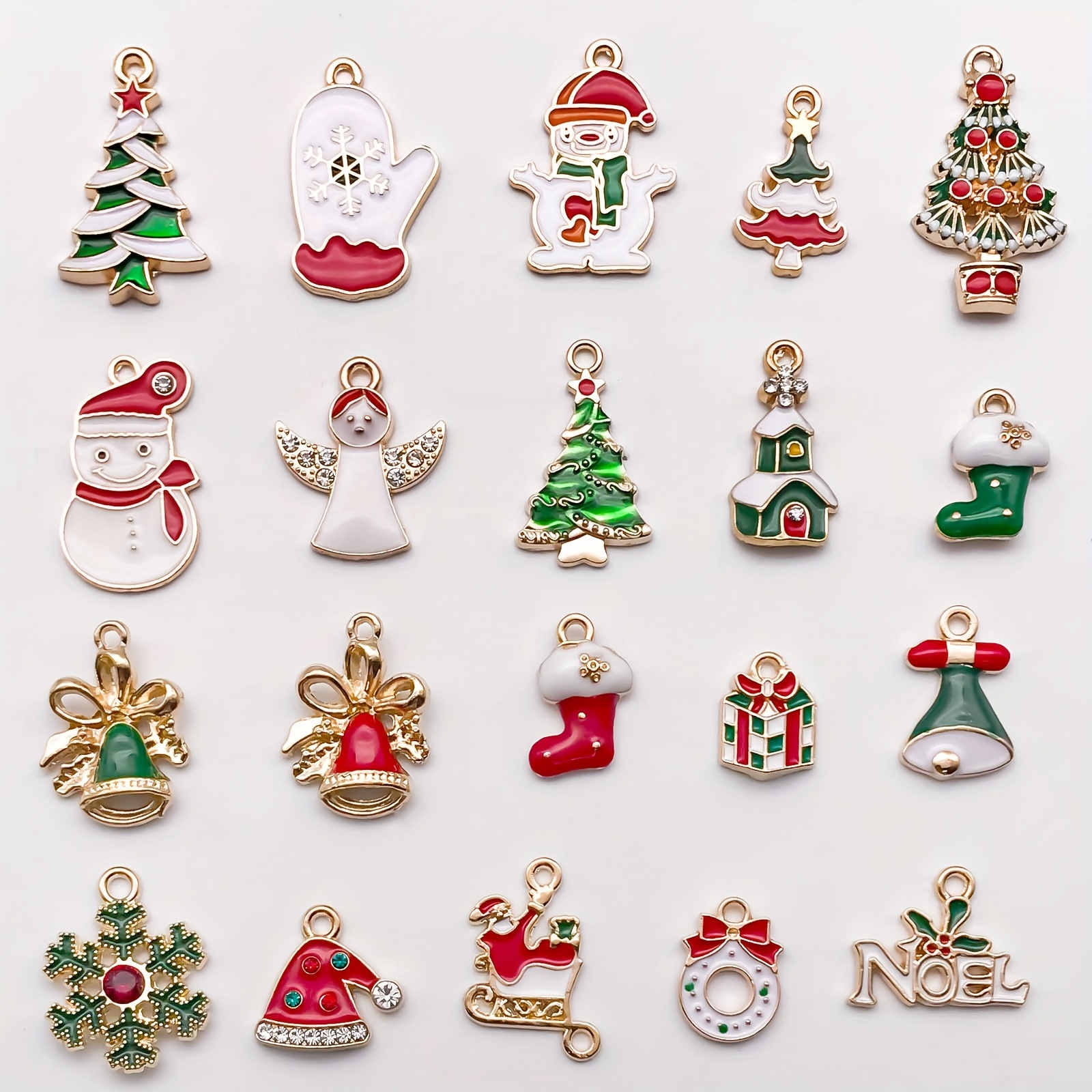 Christmas Charms For Artificial Jewelry Making Alloy - Temu