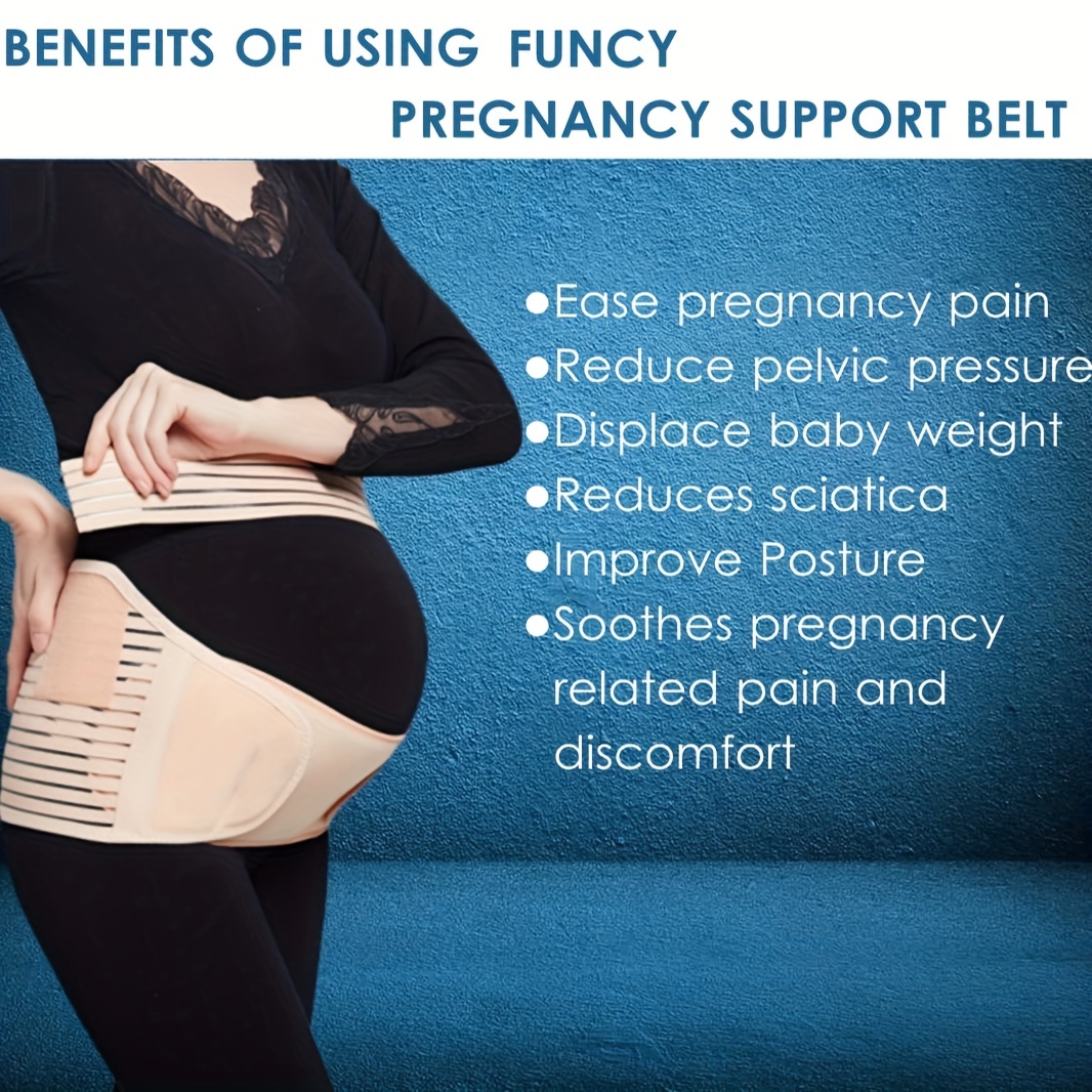 Maternity Women's Belly Band, Adjustable Pregnancy Belly Back Support Band  For Abdomen, Pelvic, Waist, & Back Pain - Temu