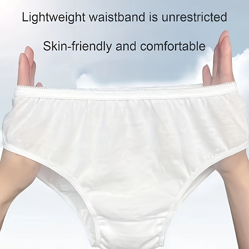  Disposable Panties for Women, Womens Disposable Cotton  Underwear Good Absorbency Underwear for Travel Hotel Spa Hospital Stays  Emergencies 8pcs(XXL) : Clothing, Shoes & Jewelry