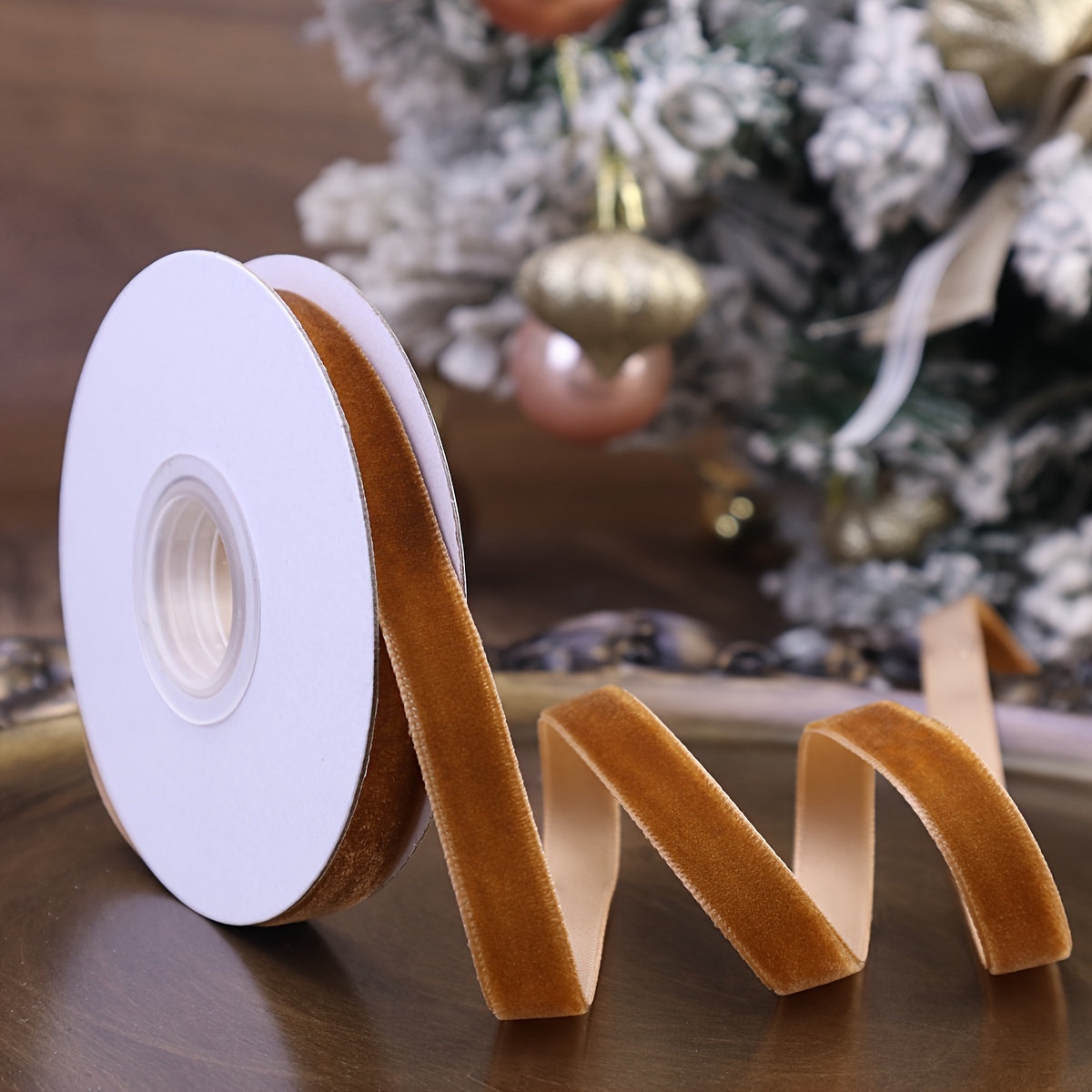 Velvet Ribbon For Gift Wrapping Christmas Tree Diy Crafts, Vintage