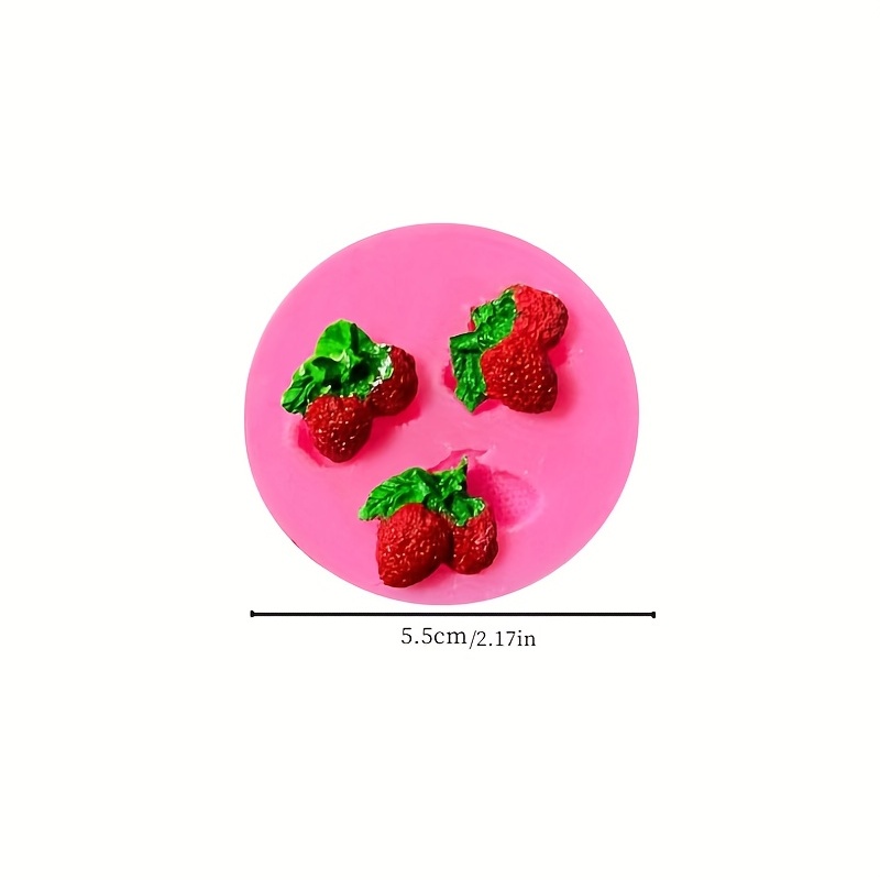 Fruits Chocolate Mold 3d Silicone Mold Cartoon Strawberry - Temu