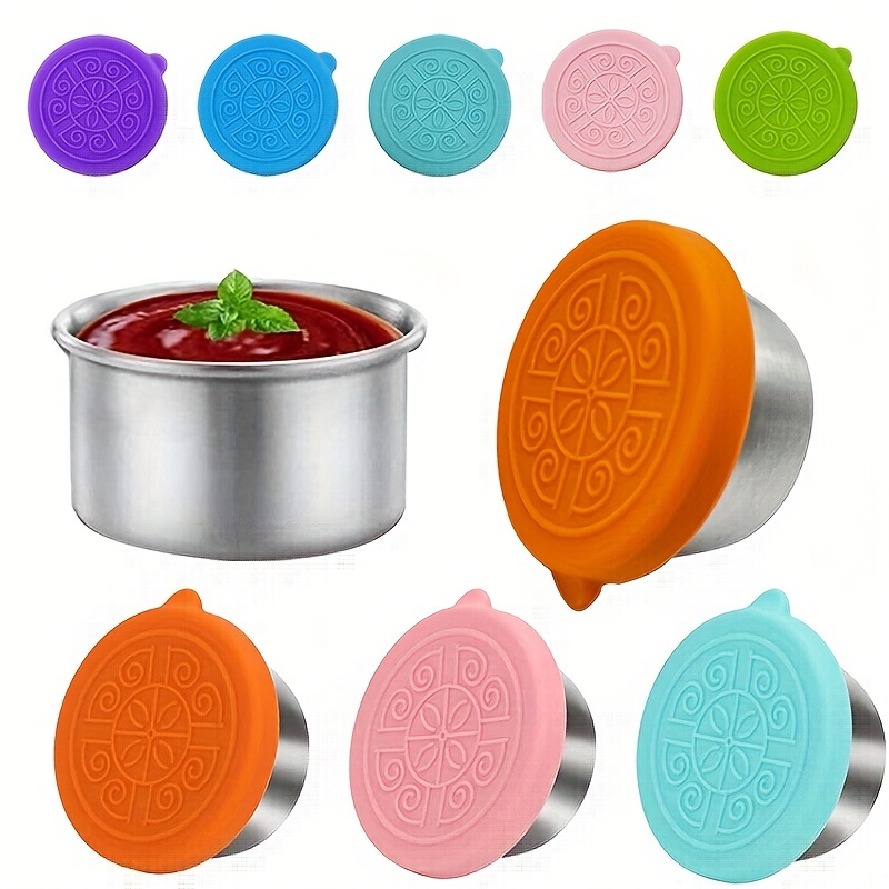 Small Condiment Containers With Lids Stainless Steel Dipping