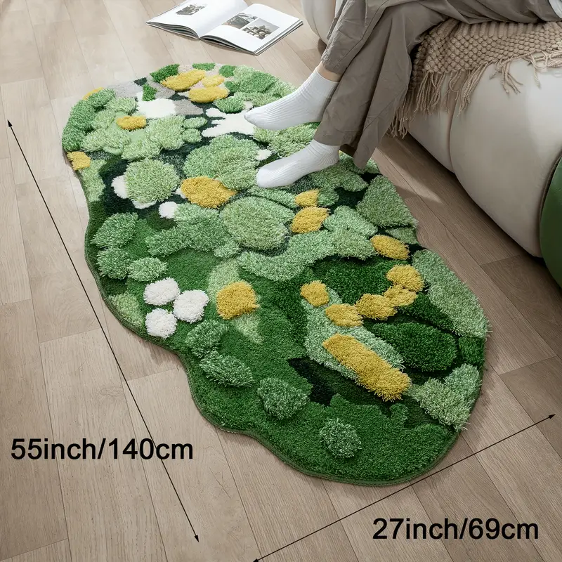 3d Handmade Plush Moss Carpet For Home Decoration Water - Temu