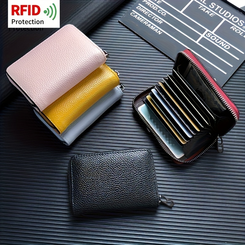 Daisy Rose Dual Zipper Hand Strap Zip Around Wallet and Phone Clutch for  Women - RFID Blocking Leopard Print Card Holder Organizer PU Vegan Leather  - Black Checkered 