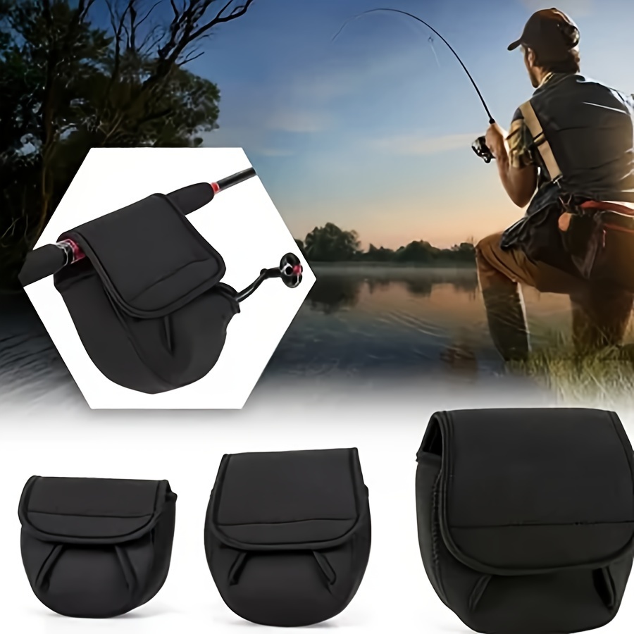 INOOMP 2pcs Fishing Vols Gifts for Men Reel Pouch Reel Protector