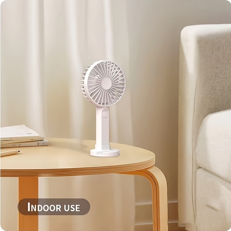 Portable Rechargeable Desk Fan air Cooler Mini Operated Desk 4 Adjustable  Speeds