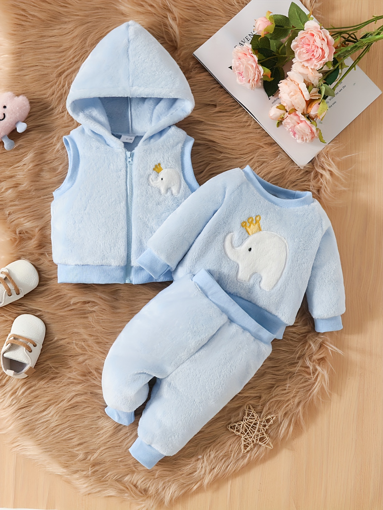 Embroidered baby hot sale boy clothes