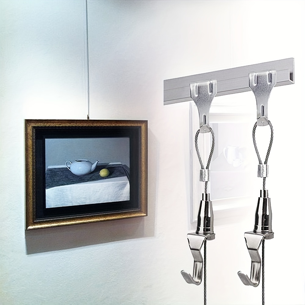 Picture Rail Hooks and Wire Picture Rail Hanging Kit Includes
