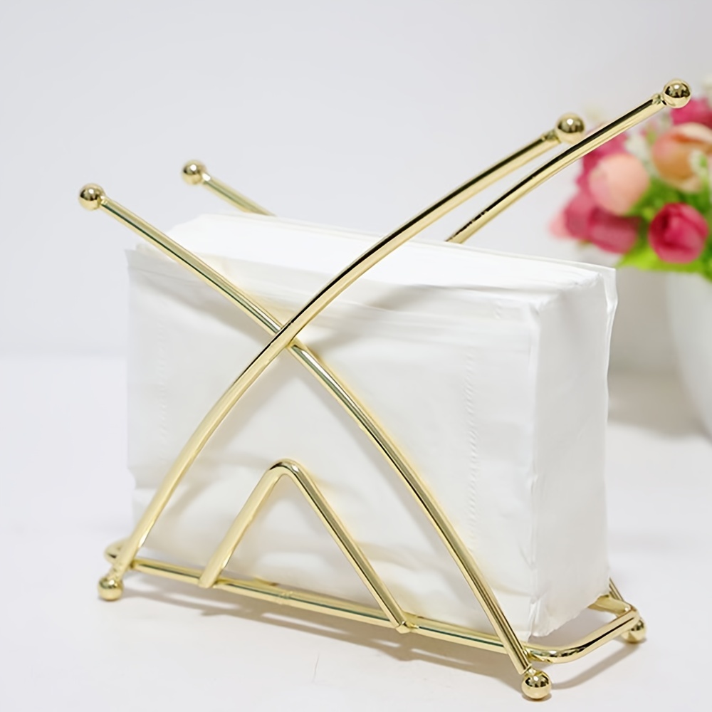 Vertical Iron Paper Towel Holder Nordic Ins Style Gold Paper Towel