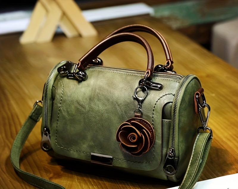 Bolso Boston Con Estampado Geométrico Vintage, Bolso Cruzado Con Asa  Superior De Lujo, Bolso Clásico Para Mujer Y Bolso De Hombro Para Viajar -  Bolsas Y Equipaje - Temu