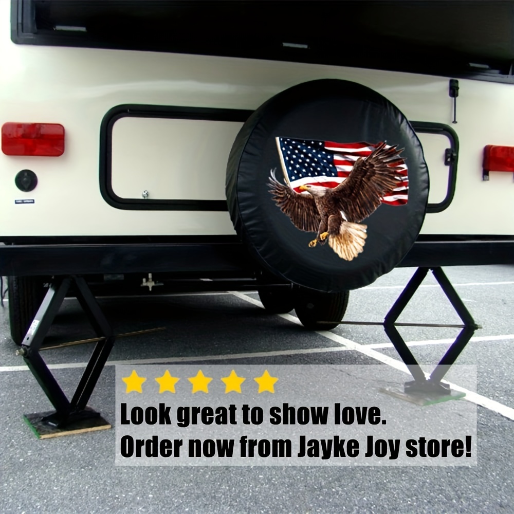  Cubierta de rueda de repuesto para Jeep SUV RV 4x4, accesorios  de protectores de rueda de automóvil, 14 pulgadas, 15 pulgadas, 16  pulgadas, 17 pulgadas, cubierta de neumático de repuesto de