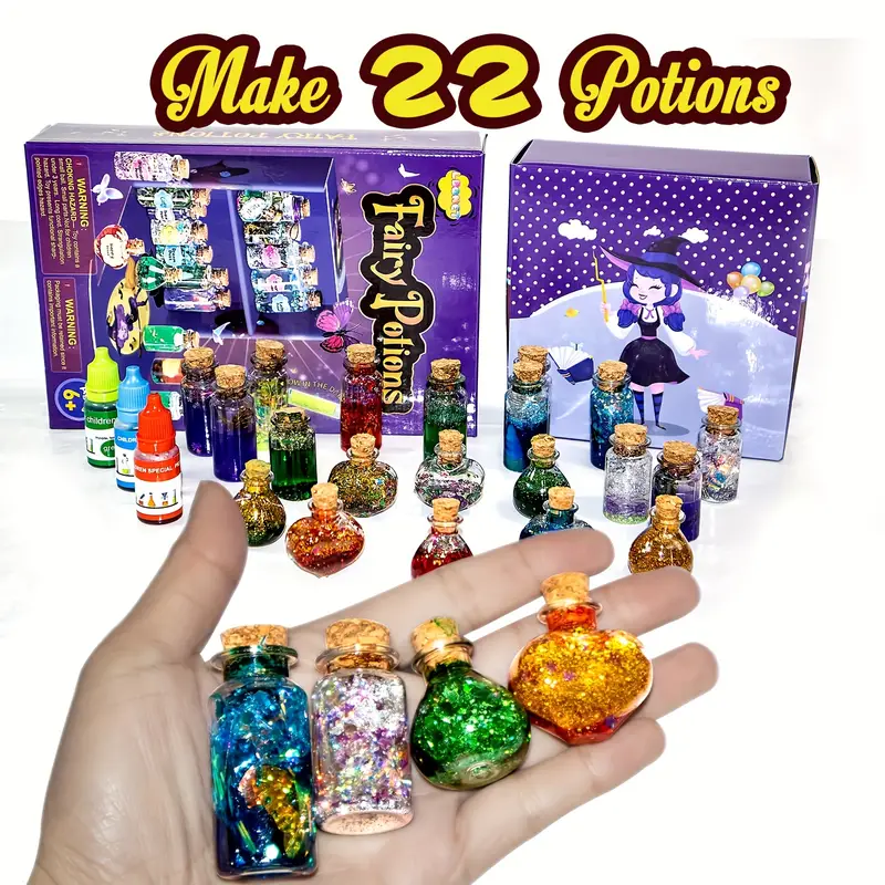 Fairy Magic Potion Kits For Kids Diy Make 22 Bottles Magical - Temu