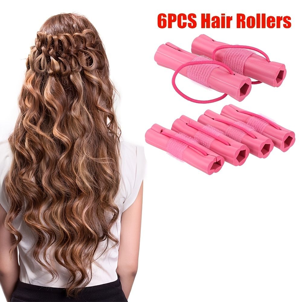 6pcs Set Magic Foam Sponge Hair Curlers Women Diy Design Wavy Curly Rollers  Salon Hair Styling Tools | Don't Miss These Great Deals | Temu