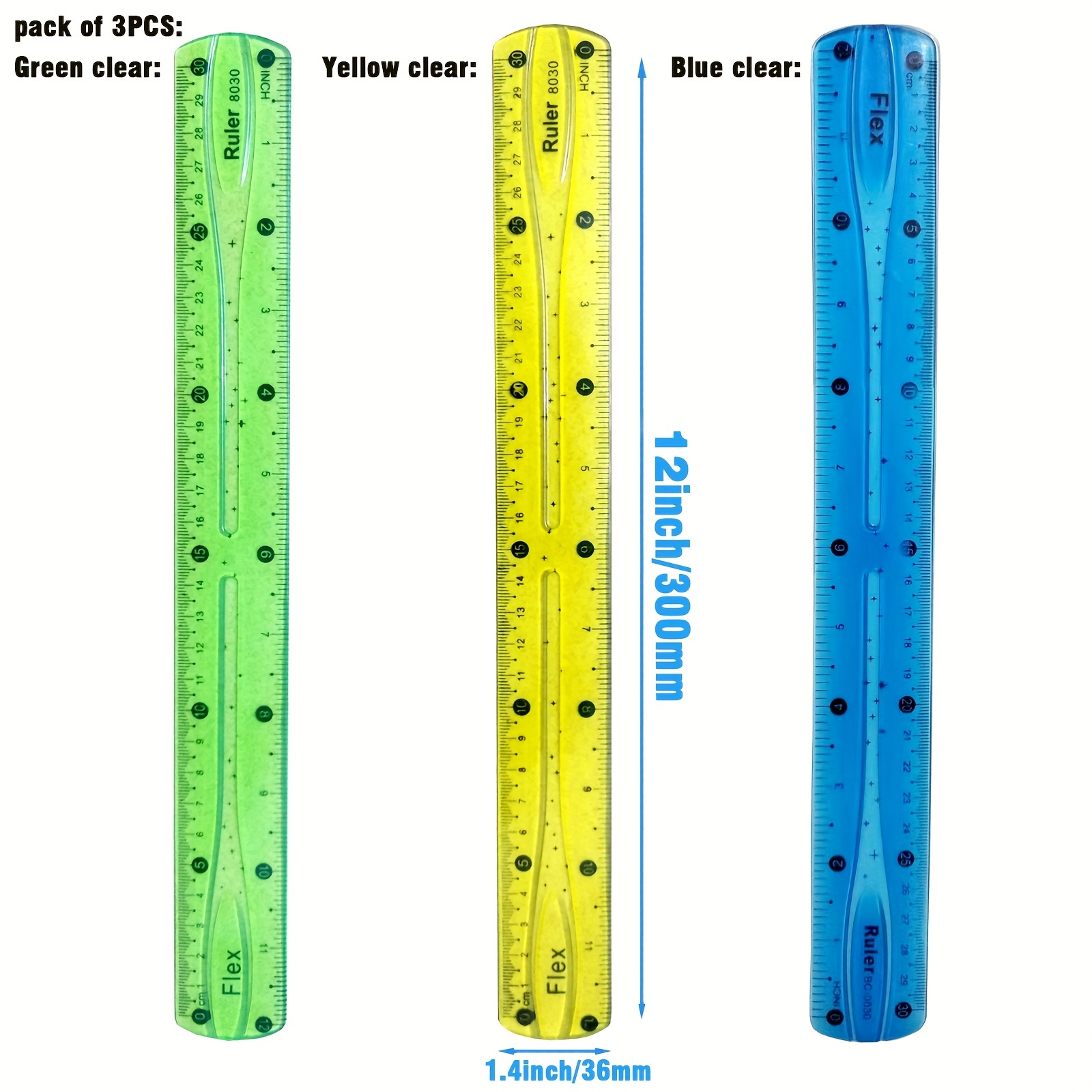 Règle flexible 1 pièce, règle en plastique de 30 cm / 12 pouces Règle à  bord droit incassable Règle pliable souple pour les étudiants et les  adultes de bureau en classe scolaire - Temu Switzerland