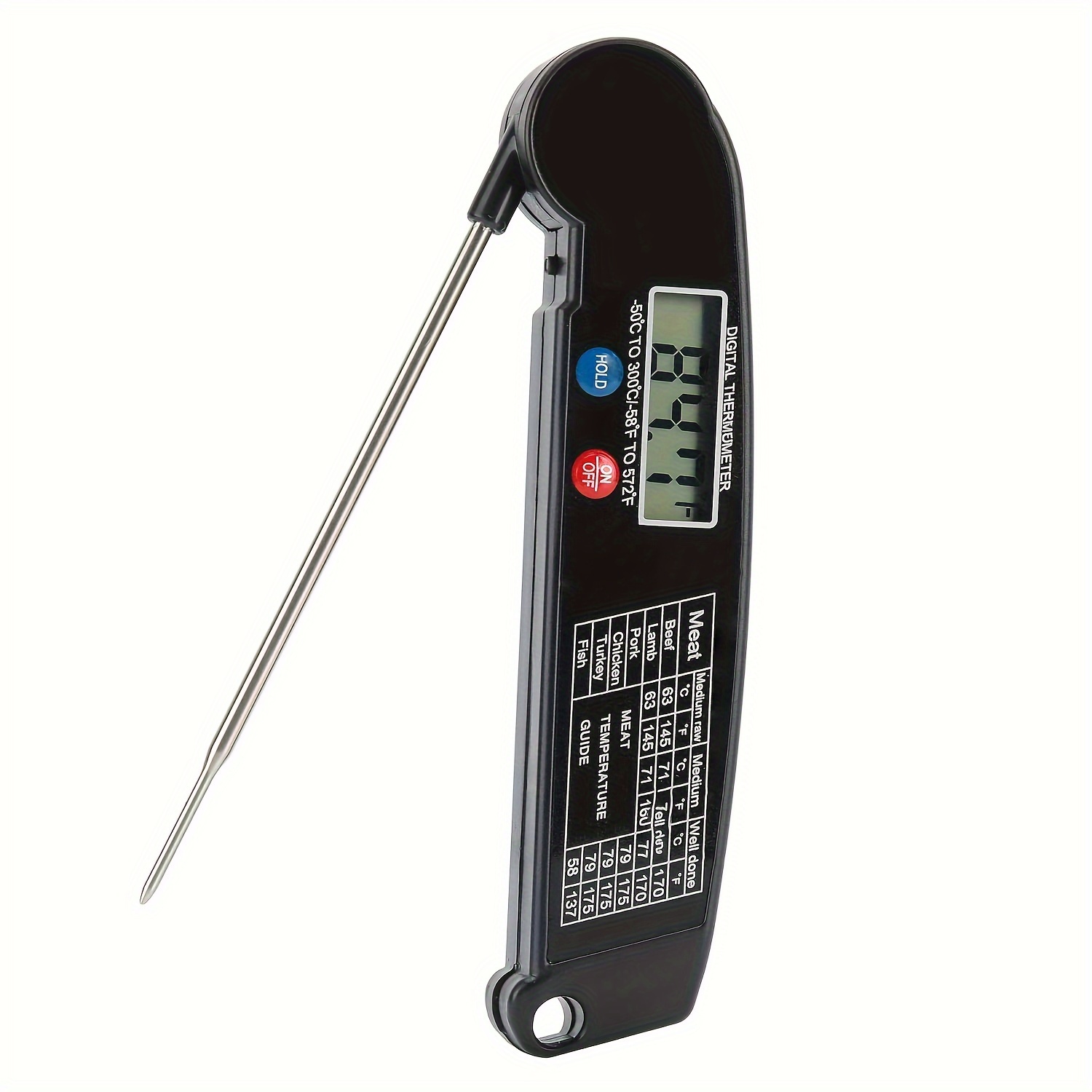 Tp-03b Instant Read Digital Meat Thermometer With Backlight And Magnet For  Cooking, Bbq, Grilling, And Smoker - Accurate Temperature Reading For  Kitchen, Food, And Candy - Battery Not Included - Temu